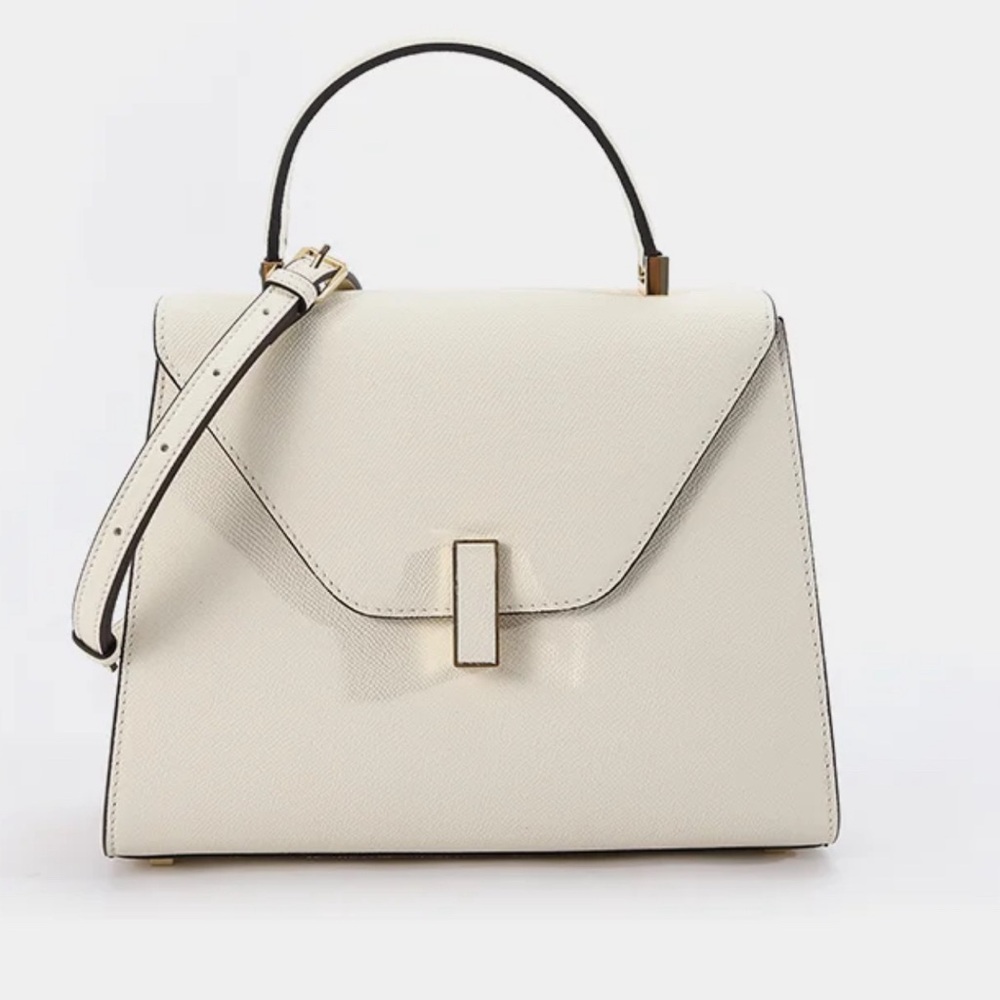 White Epsom leather bag